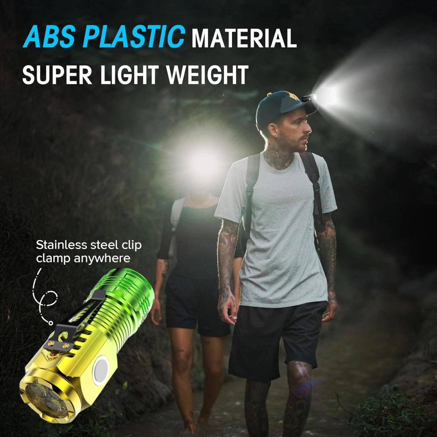 USB Rechargeable LED Flashlight | Mini Portable Torch with Clip & Magnetic Base | Multi-Mode Emergency Light