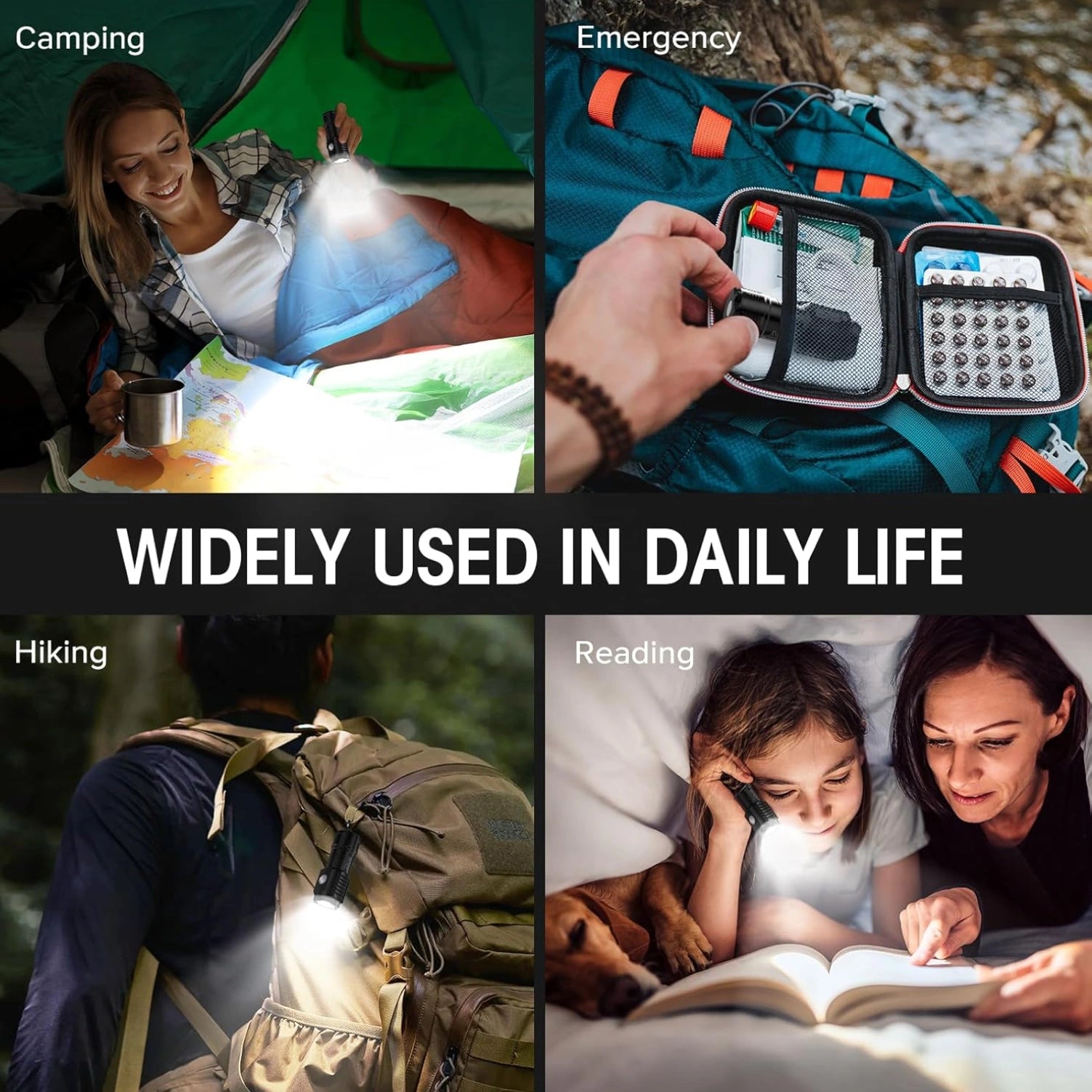 USB Rechargeable LED Flashlight | Mini Portable Torch with Clip & Magnetic Base | Multi-Mode Emergency Light