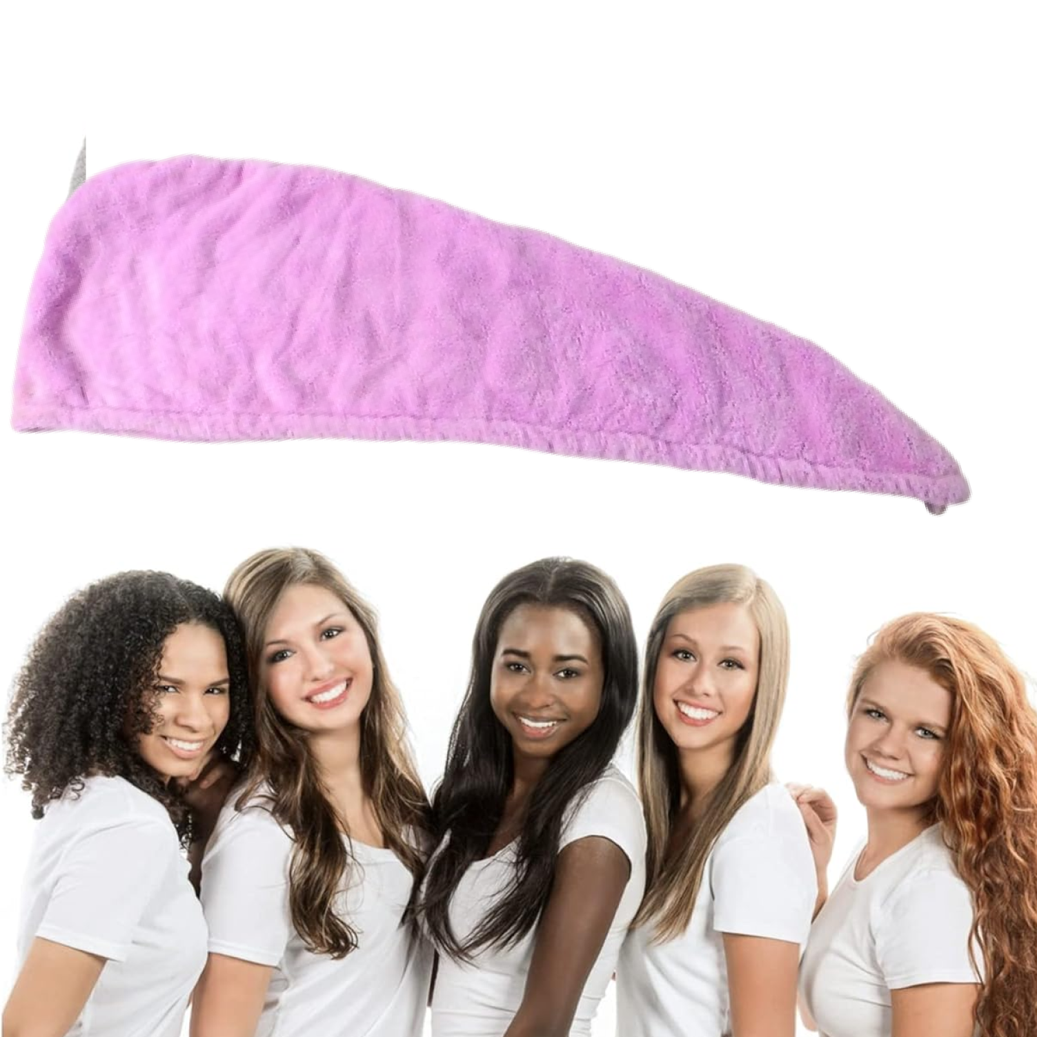 Quick-Dry Microfiber Hair Turban Towel – Super Absorbent Hair-Drying Shower Cap