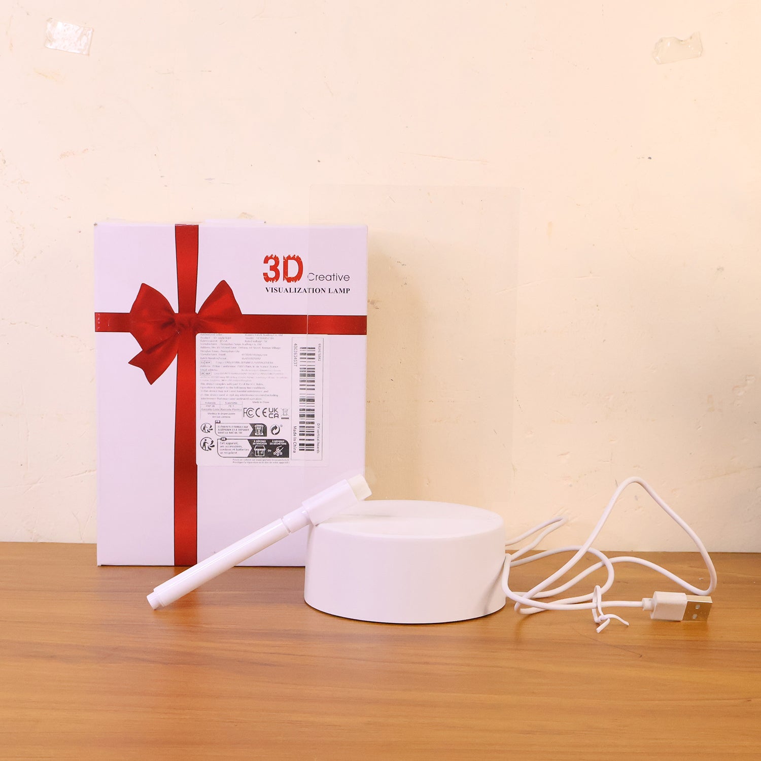 LED Acrylic Message Board Lamp – USB Writing Light with Erasable Marker