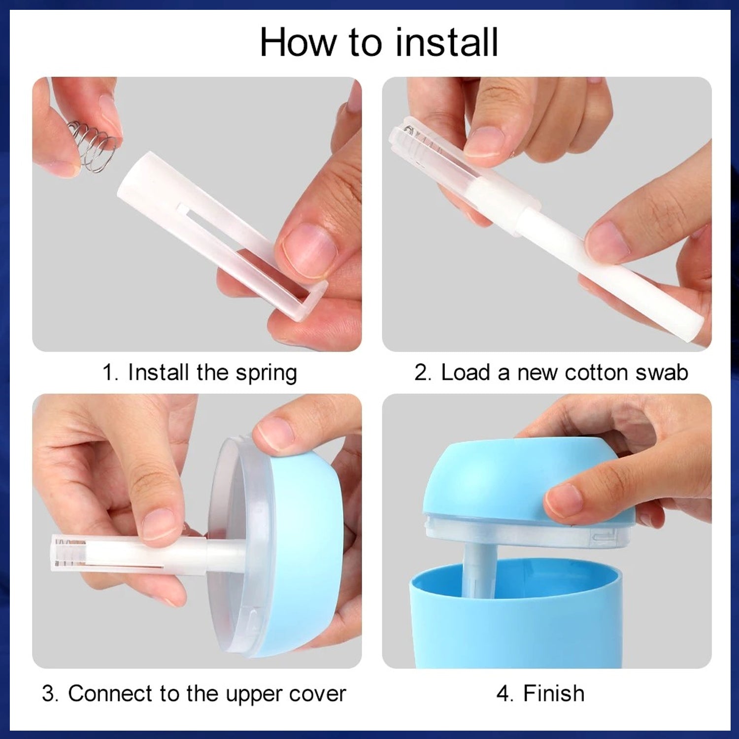 Portable Mini USB Humidifier with Night Light – 300ML Cool Mist Diffuser for Home, Office & Travel