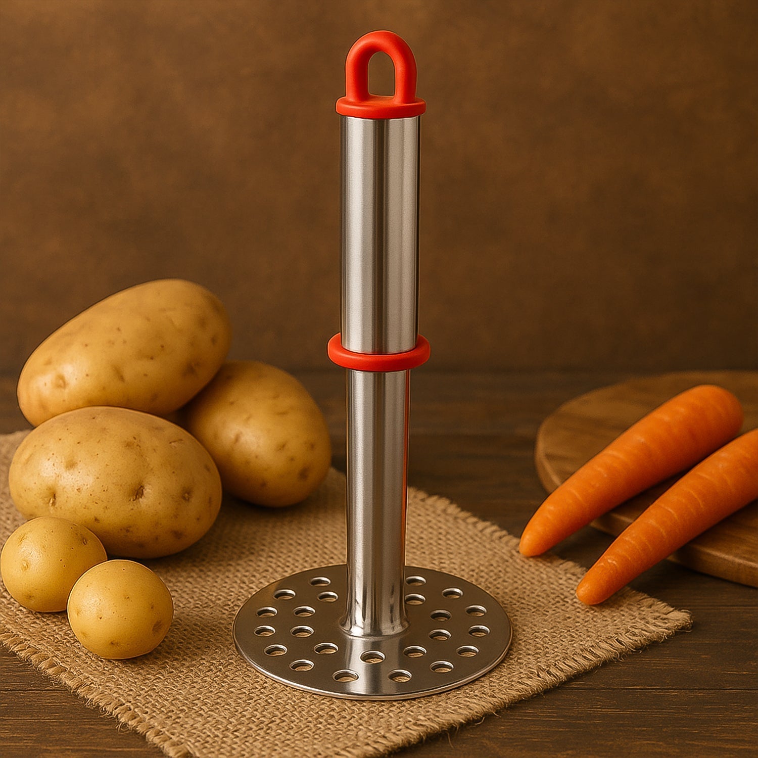 Potato Masher – Stainless Steel with Ergonomic Handle