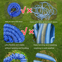 502 -50 Ft Expandable Hose Pipe Nozzle For Garden Wash Car Bike With Spray Gun