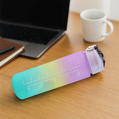 Motivational Water Bottle with Straw & Time Marker | Hydrozilla