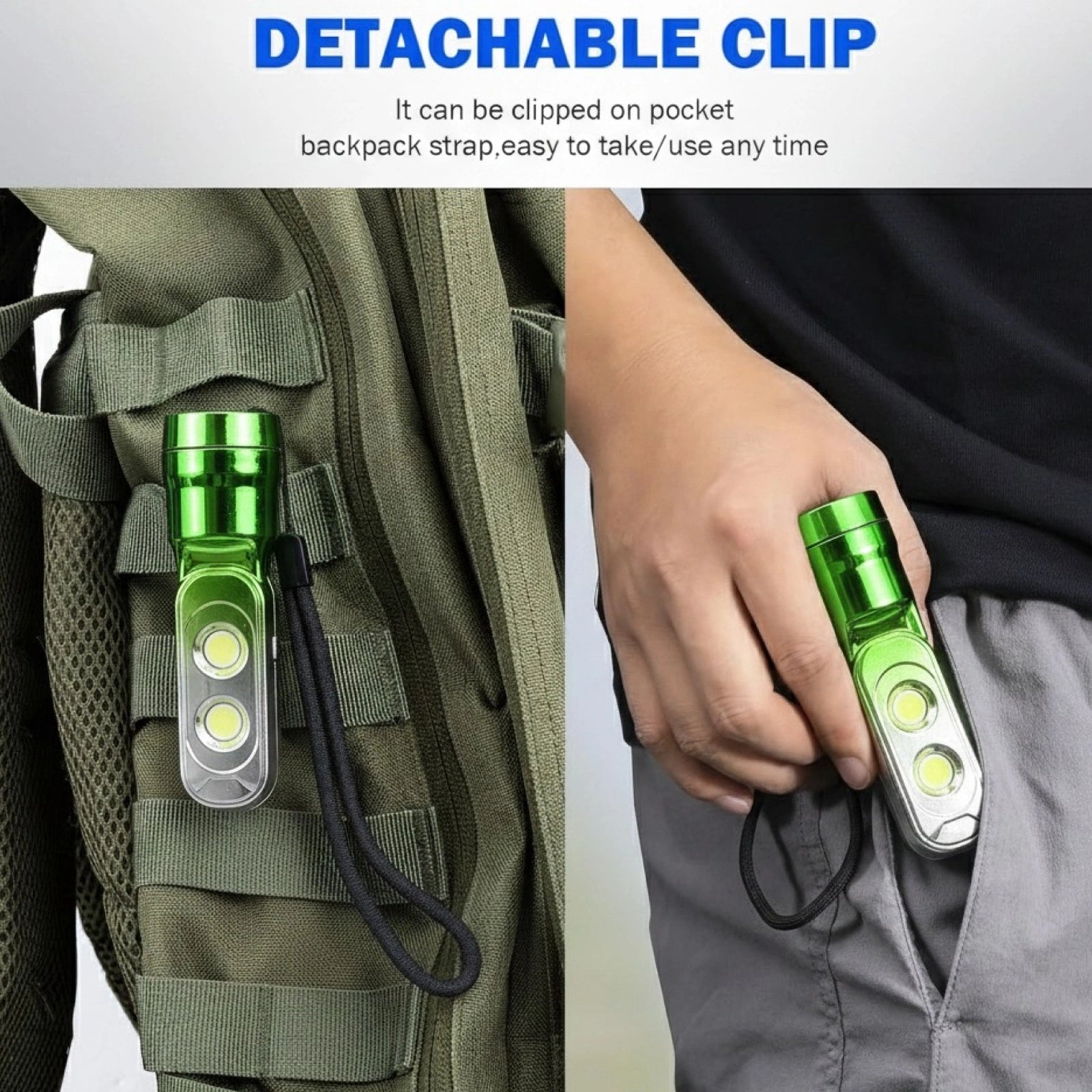 Multi-Functional 3-Mode Torchlight Emergency LED Lamp with Built-In Battery