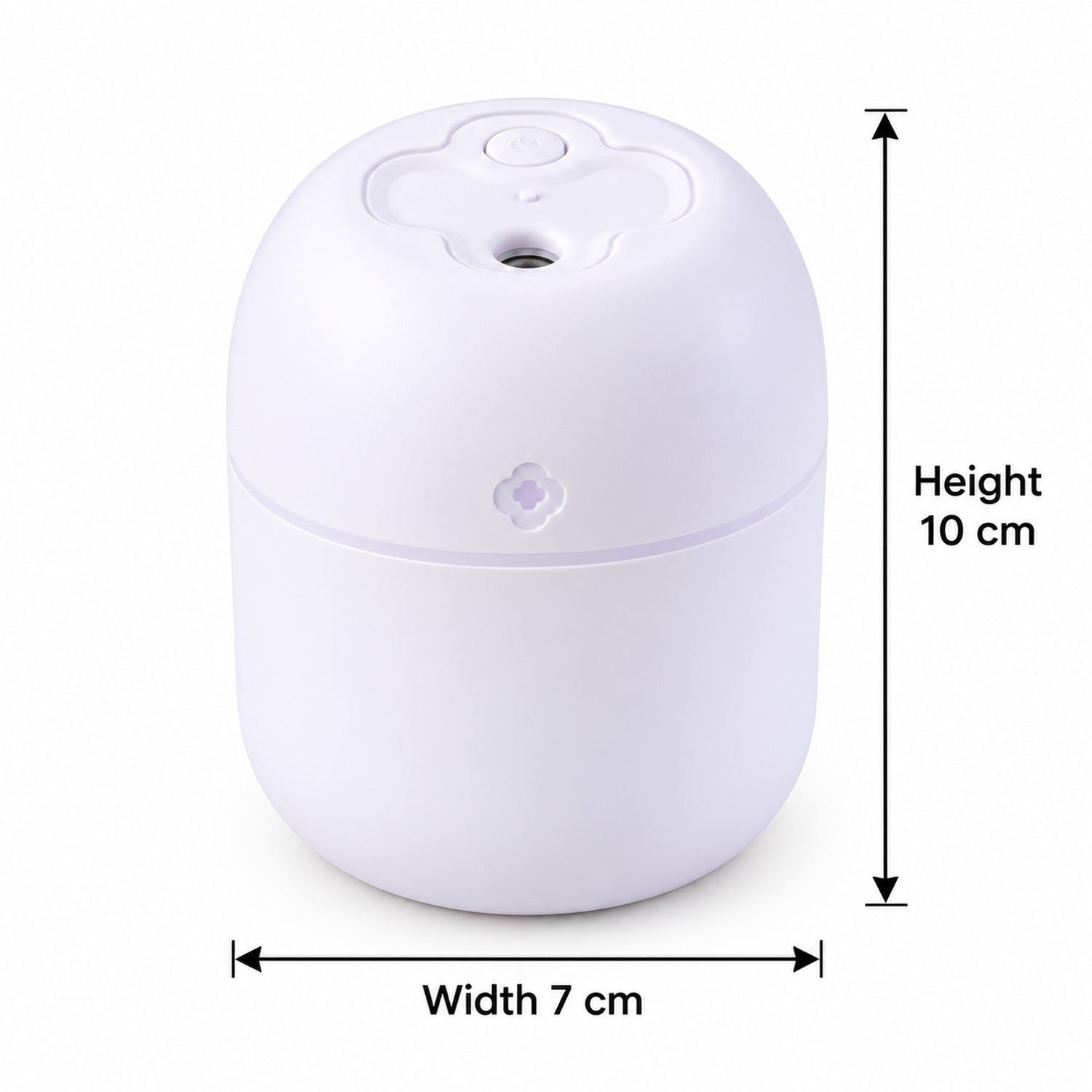 Portable Mini USB Humidifier with Night Light – 220 ML Cool Mist Diffuser for Home, Office & Travel
