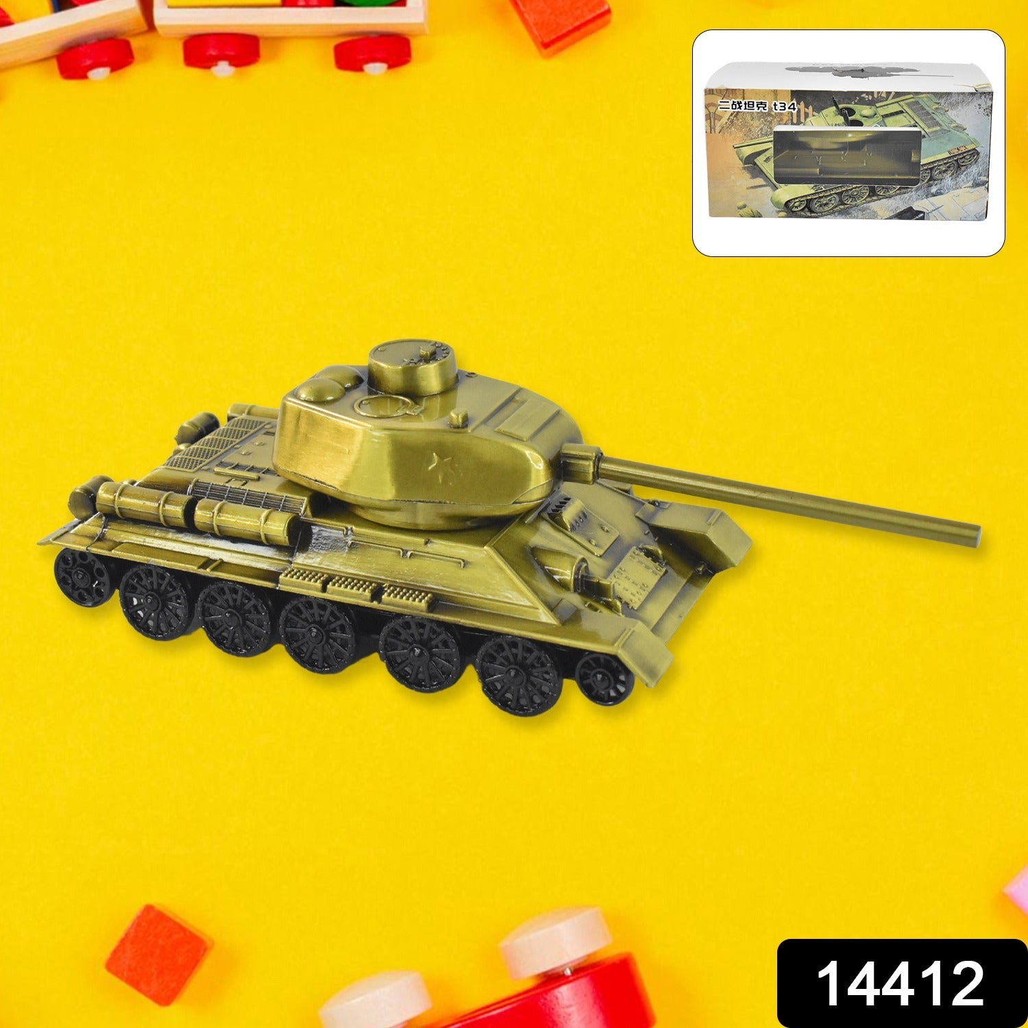 Iron Art Tank Model – Retro Vintage Desktop Decoration
