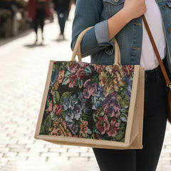 Multipurpose Floral Print Carry Hand Bag – Spacious, Eco-Friendly Design