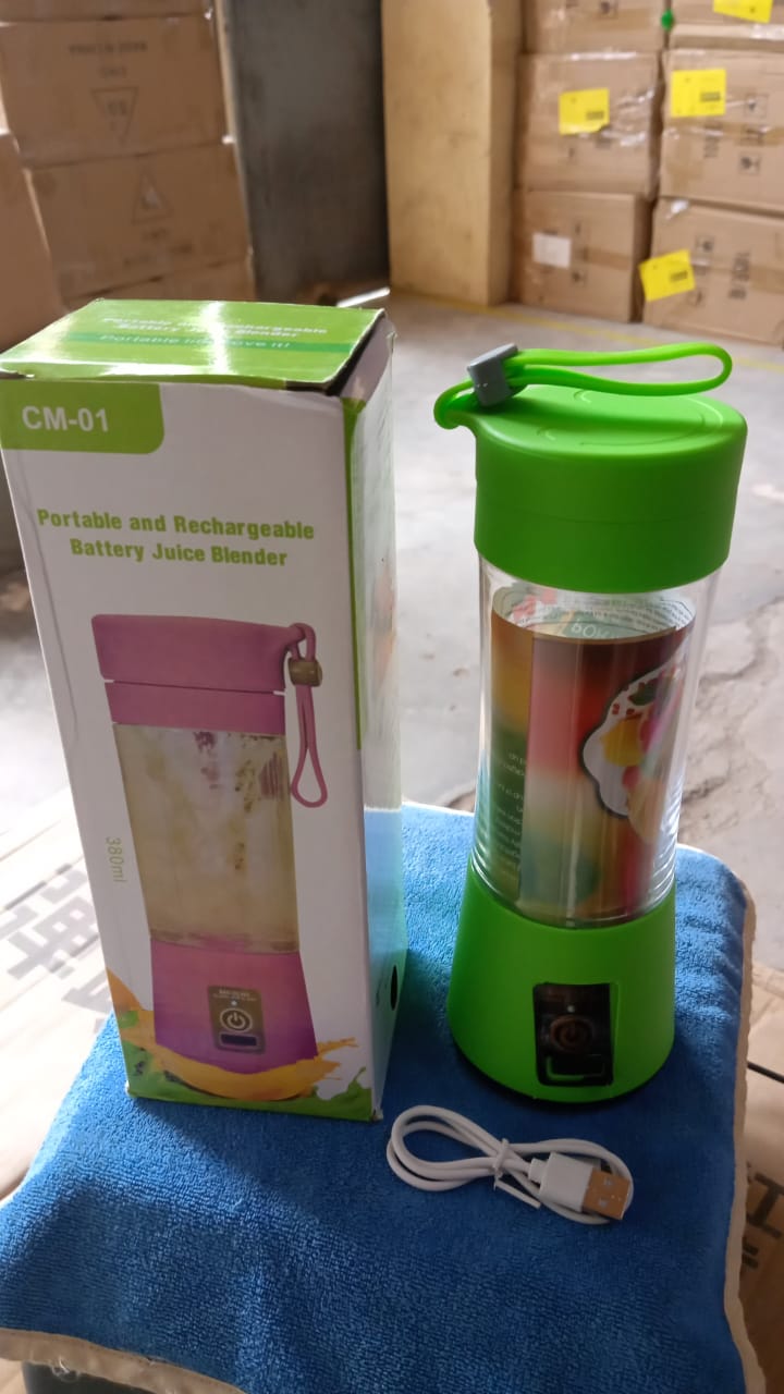 Portable USB Rechargeable 6-Blade Juicer Blender for Fresh Drinks