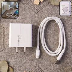 25W Fast Charger with Micro USB cable for fast mobile device charging.
