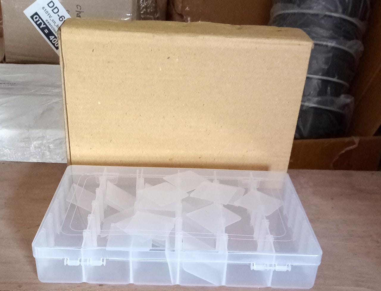 Plastic Organizer Box – 36 Grids, Adjustable Dividers | Organivo