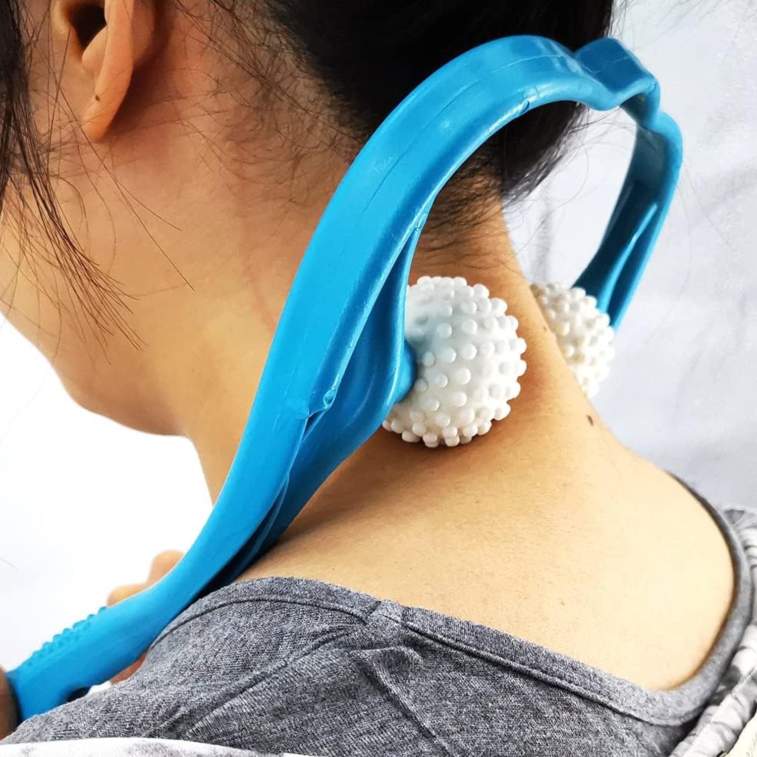 Portable Neck & Shoulder Massager | Manual Back & Waist Pain Relief Massage Tool for Men & Women