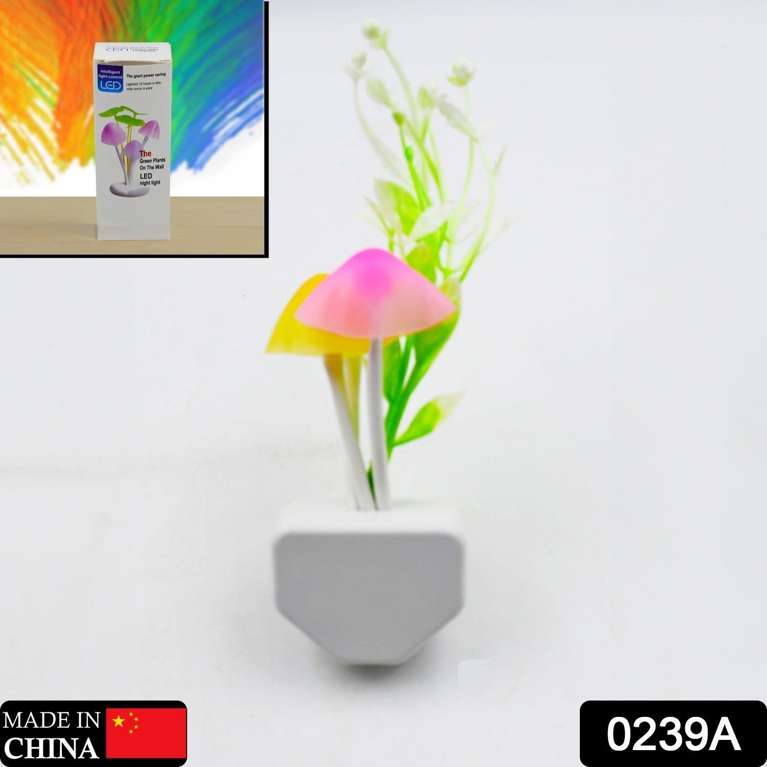 Mushroom Night Light – Color Changing LED with Auto Sensor | DeoDap