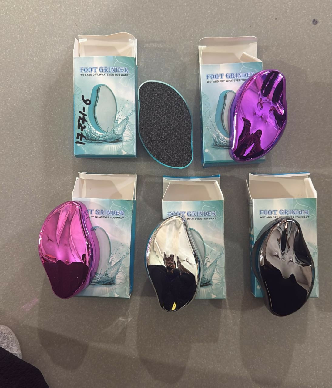 Compact reusable foot scrubber ideal for home and travel foot care