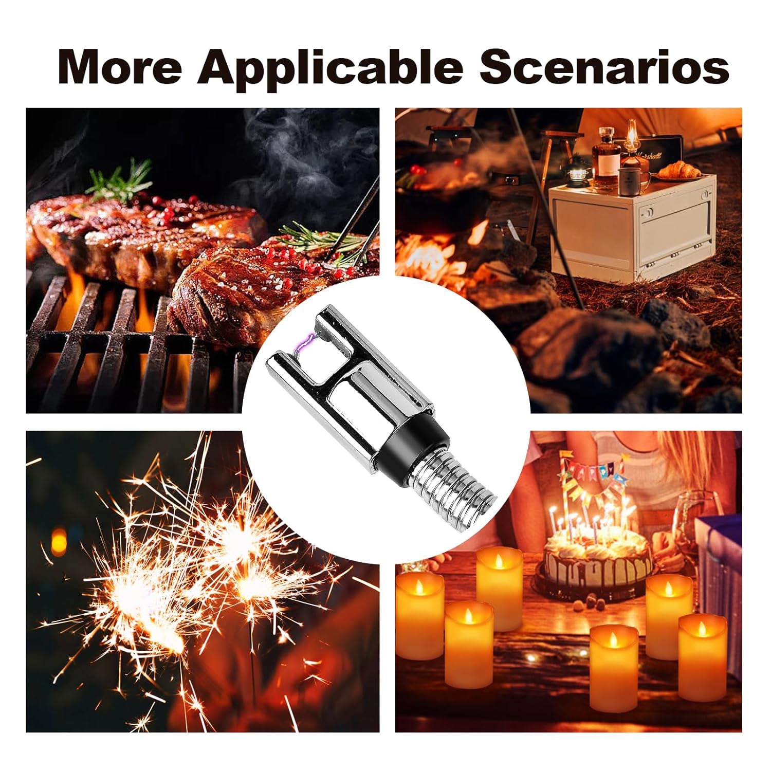 Electric Arc Lighter – USB Rechargeable with 360° Flexible Neck