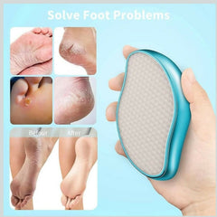 Close-up of textured surface on foot scrubber for exfoliation