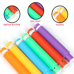 Sensory Fidget Tubes – 12-Pack Colorful Stretch & Pop Toys | Little Learners