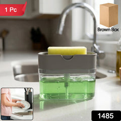 Kitchen Soap Dispenser with Sponge Holder – Organised Dishwashing | VelvetBubbles