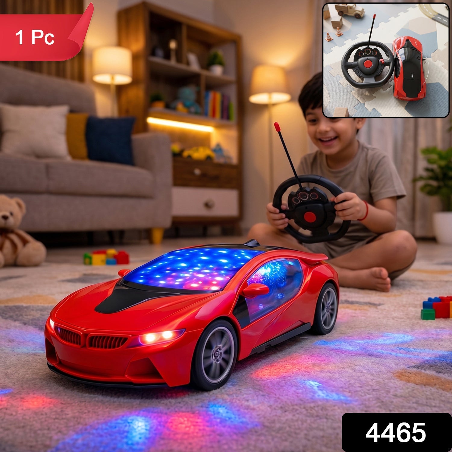 Spark Tots Fast RC Car with Responsive Steering for Kids